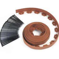 Bordure de jardin flexible marron terracotta à planter*IDMarket Clearance