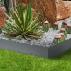 Bordures de jardin en acier gris anthracite*IDMarket Outlet