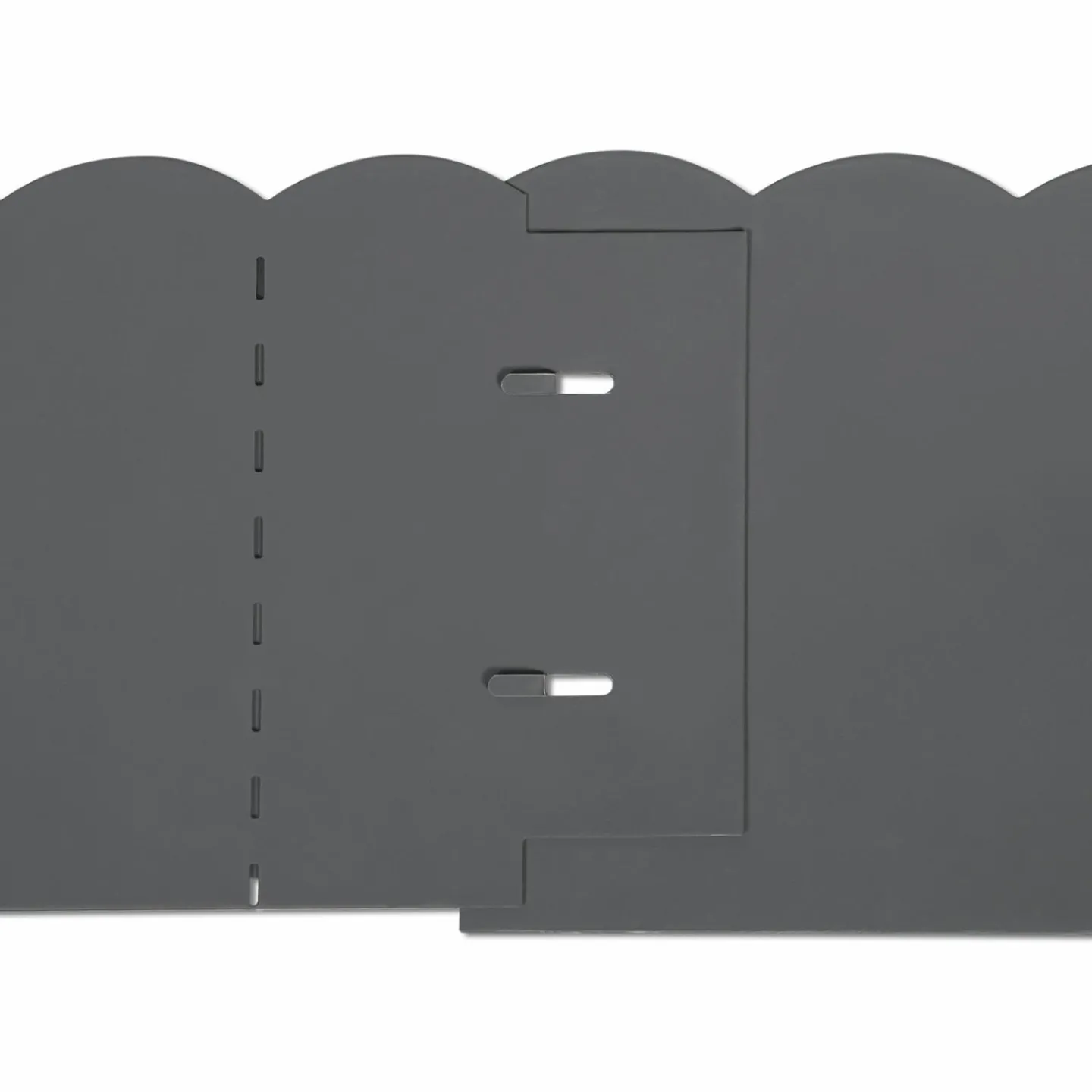 Bordures de jardin en acier gris anthracite*IDMarket Outlet