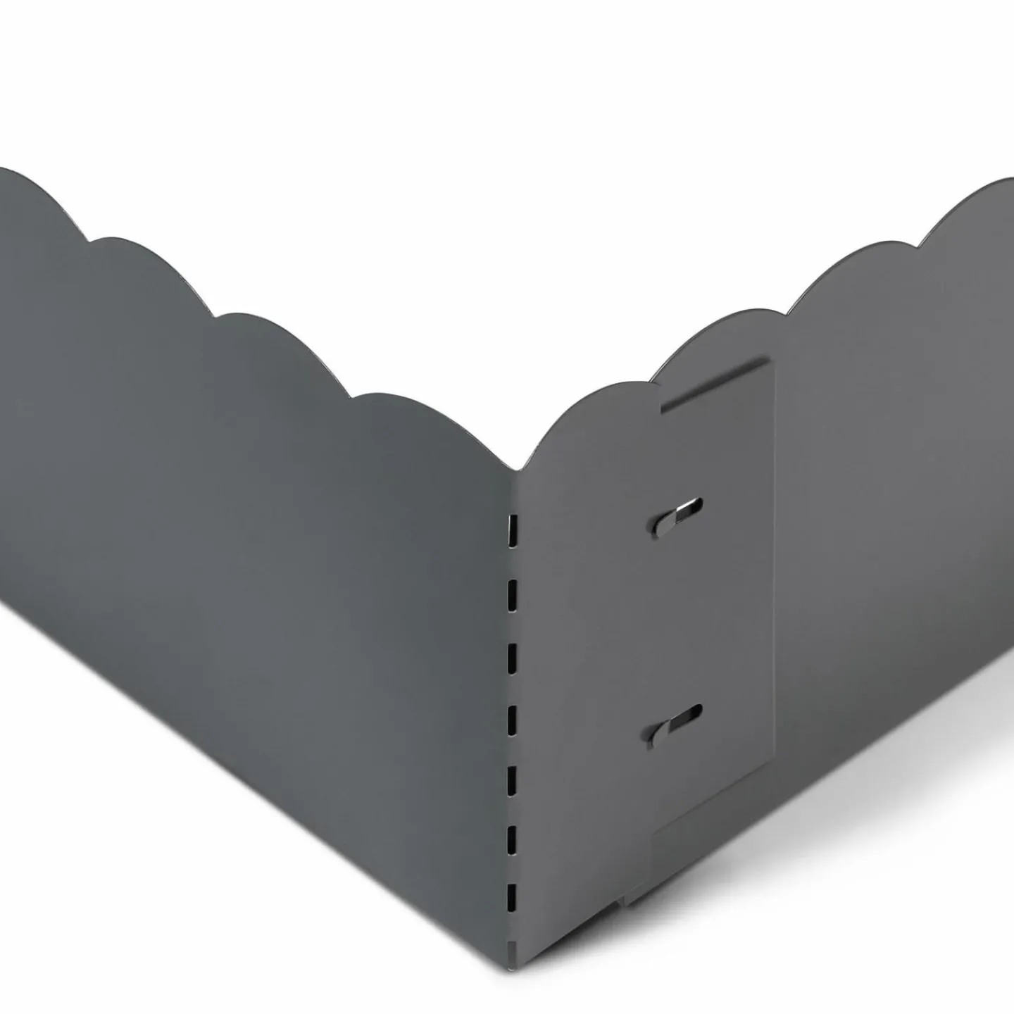 Bordures de jardin en acier gris anthracite*IDMarket Outlet