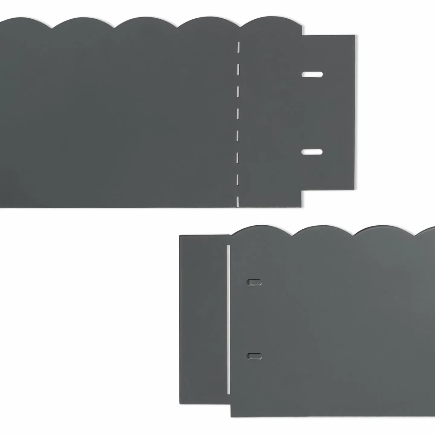 Bordures de jardin en acier gris anthracite*IDMarket Outlet