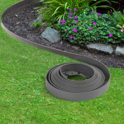 Bordures de jardin flexibles gris anthracite*IDMarket Discount