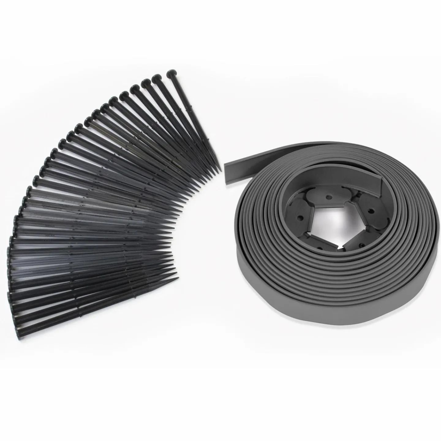 Bordures de jardin flexibles gris anthracite*IDMarket Discount