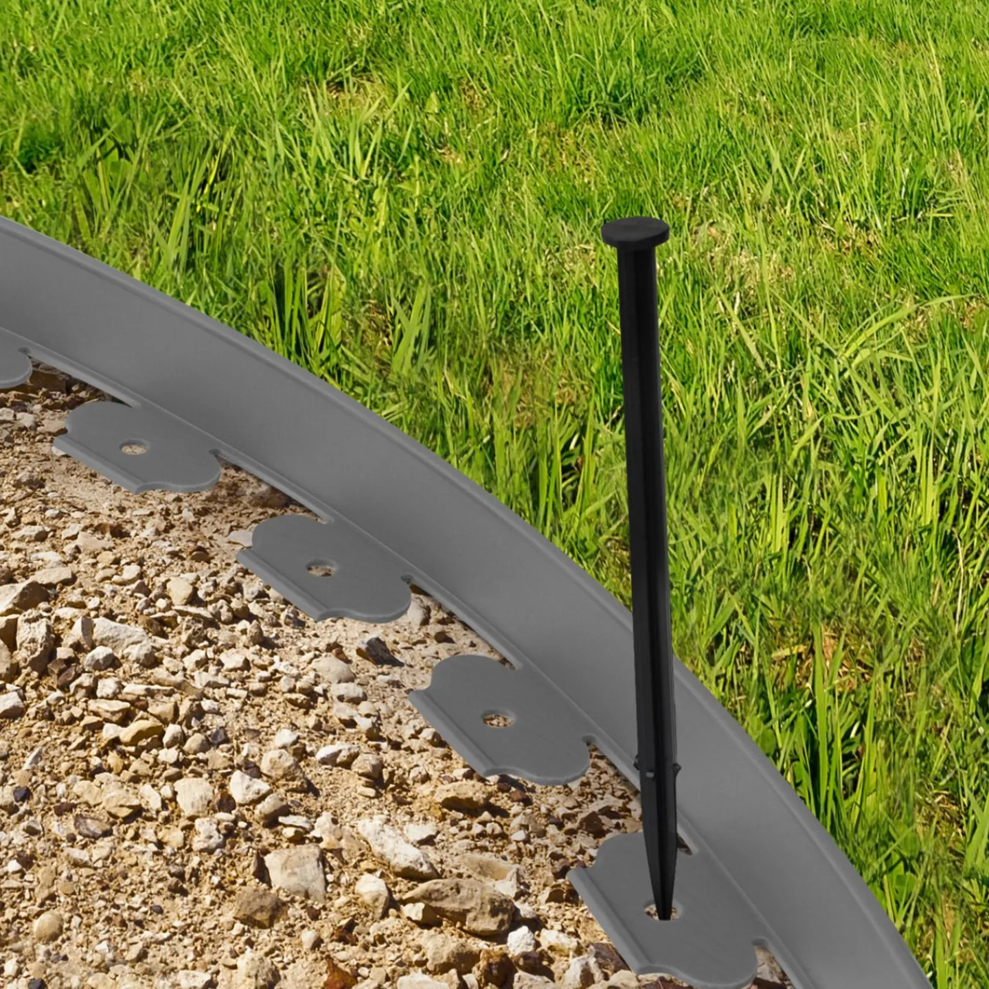 Bordures de jardin flexibles gris anthracite*IDMarket Discount