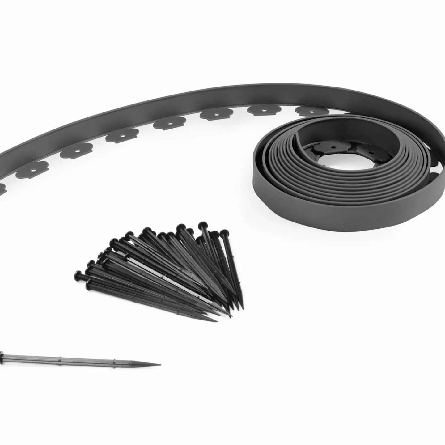 Bordures de jardin flexibles gris anthracite*IDMarket Discount