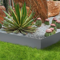 Bordures gris anthracite pour jardin*IDMarket Clearance