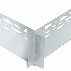 Bordurette de jardin grise flexible en acier*IDMarket Hot