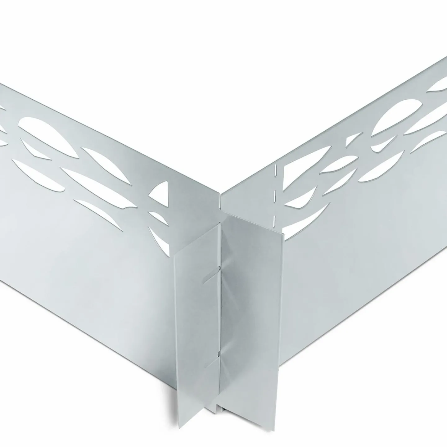 Bordurette de jardin grise flexible en acier*IDMarket Hot