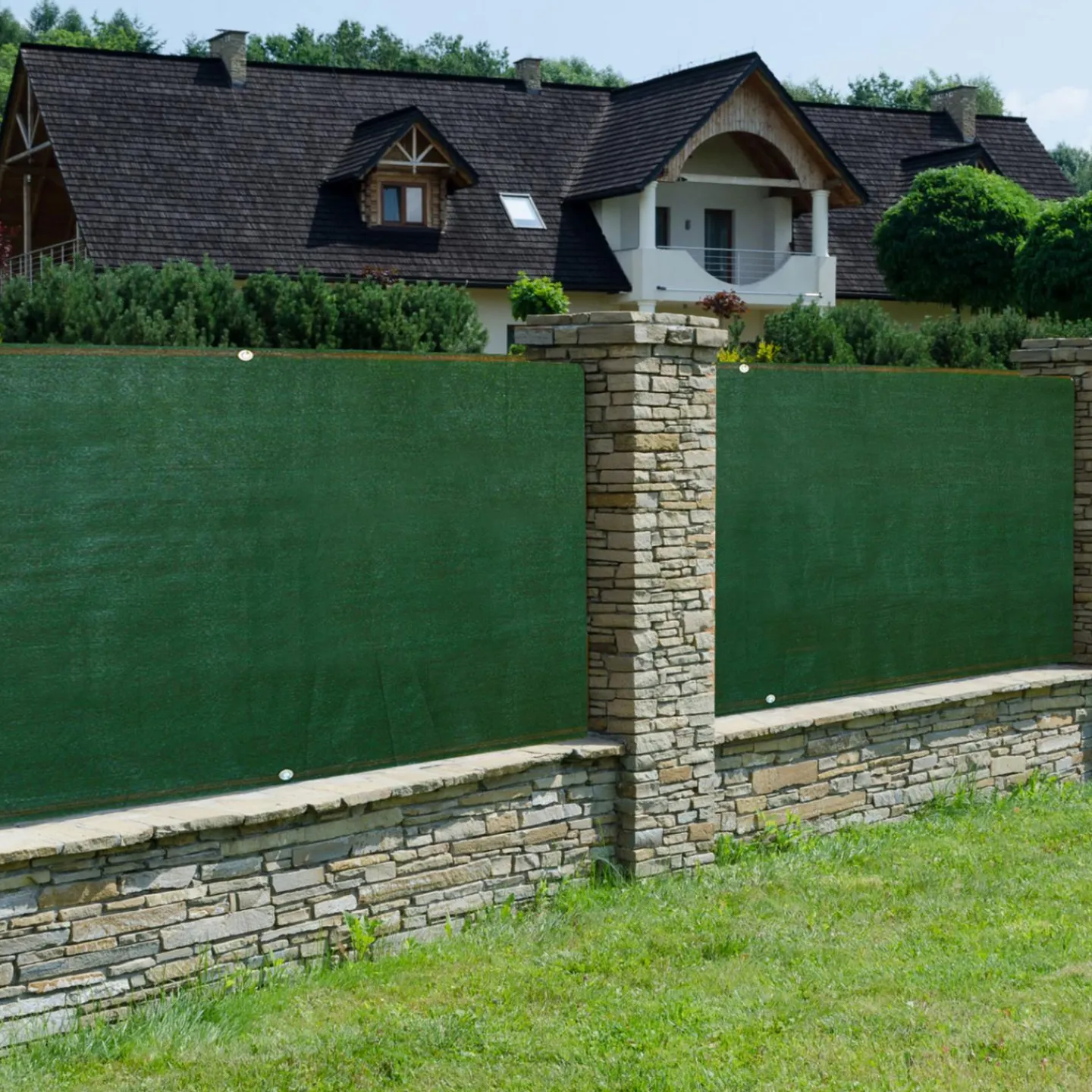 Brise vue 1,80 m x 10 m vert occultant 90g m²*IDMarket Hot