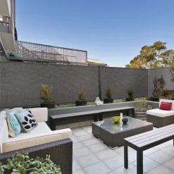 Brise vue gris 1,2 m x 10 m occultant 400 g/m²*IDMarket Best