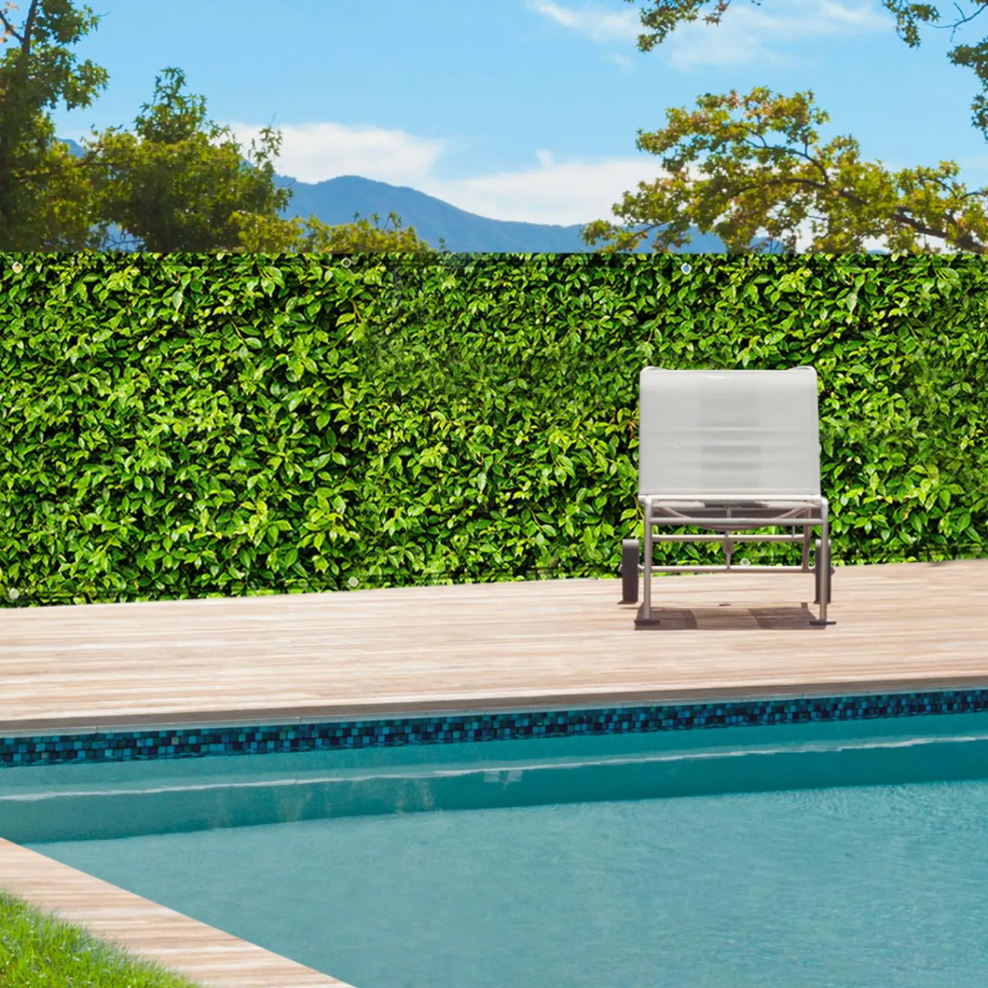 Brise vue imitation feuillage 2 x 10 m*IDMarket