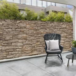 Brise vue imitation pierre 1,5 x 10m*IDMarket Hot