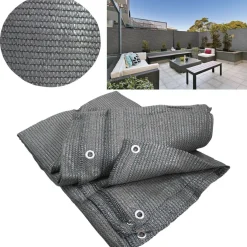 Brise vue 1m x 10 m gris anthracite occultant 90 g m²*IDMarket Sale