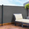 Brise vue 1,5m x 10m gris occultant 90g m²*IDMarket Online