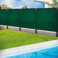 Brise vue 1m x 10m vert occultant 220g m²*IDMarket Hot