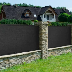 Brise vue noir 1,5 m x 10 m occultant et résistant 400 g/m²*IDMarket Sale