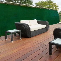 Brise vue vert 1,2m x 10m occultant 220g m²*IDMarket New