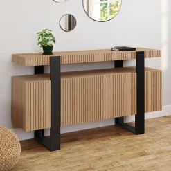 Buffet 4 portes effet lattes*IDMarket Sale