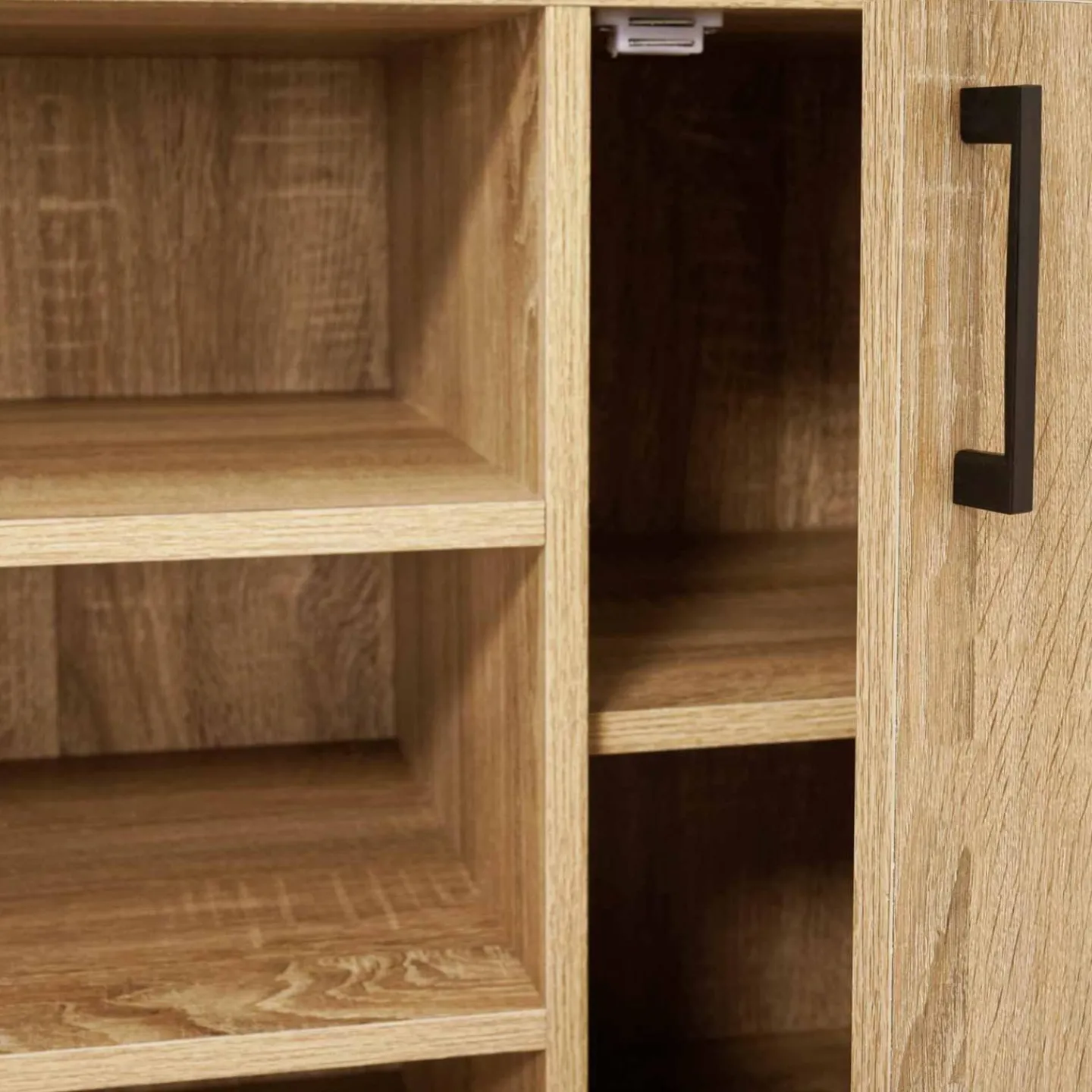 Buffet 2 portes industriel avec 3 étagères 140 cm*IDMarket Sale