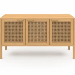 Buffet bas 3 portes avec cannage 110 cm*IDMarket Sale