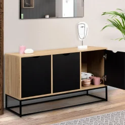 Buffet bas 3 portes industriel*IDMarket Hot