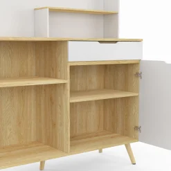 Buffet bas de cuisine hêtre et blanc*IDMarket Hot