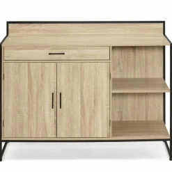 Buffet bas de cuisine industriel avec plan de travail*IDMarket Outlet