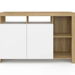 Buffet bois avec portes blanches*IDMarket Best