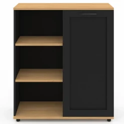 Buffet d'appoint noir et bois*IDMarket Clearance