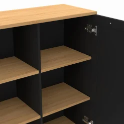 Buffet d'appoint noir et bois*IDMarket Clearance