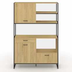 Buffet de cuisine industriel 3 portes 1 tiroir*IDMarket Sale