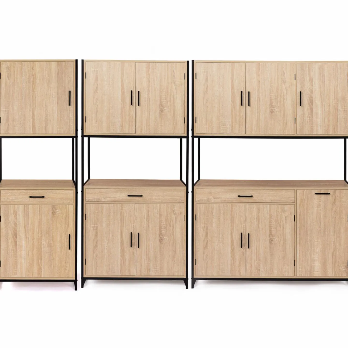 Buffet de cuisine industriel bois et métal 60 cm*IDMarket Online