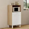 Buffet mi-haut 60 cm 1 tiroir 2 portes blanc*IDMarket Hot