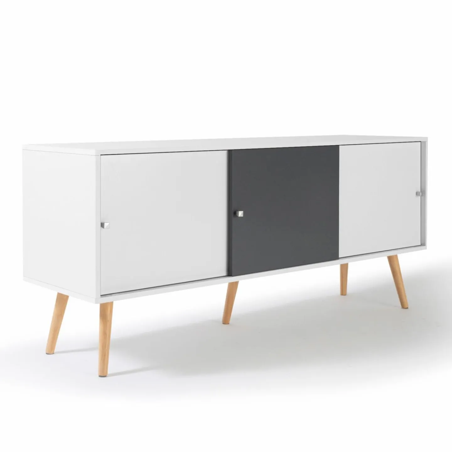 Buffet scandinave bois blanc et gris EFFIE*IDMarket Sale
