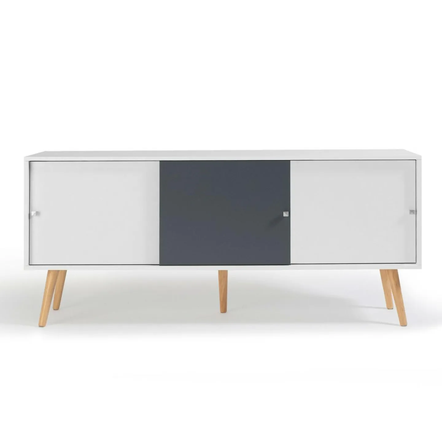 Buffet scandinave bois blanc et gris EFFIE*IDMarket Sale