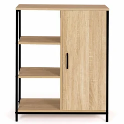 Buffet style industriel avec étagères et placard*IDMarket Hot