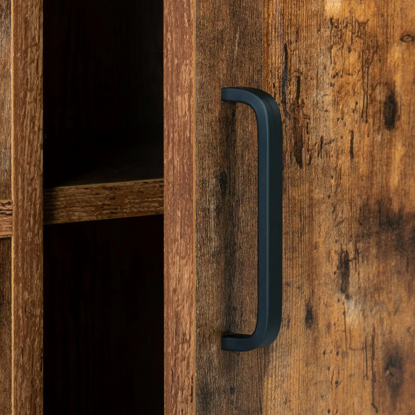 Buffet style industriel effet bois vieilli 70 cm*IDMarket New