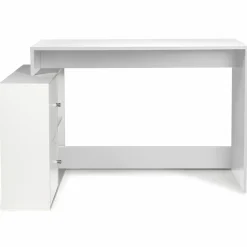 Bureau d'angle avec rangement blanc*IDMarket Hot