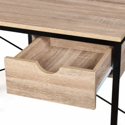 Bureau design industriel avec tiroir latéral 110 cm*IDMarket Hot