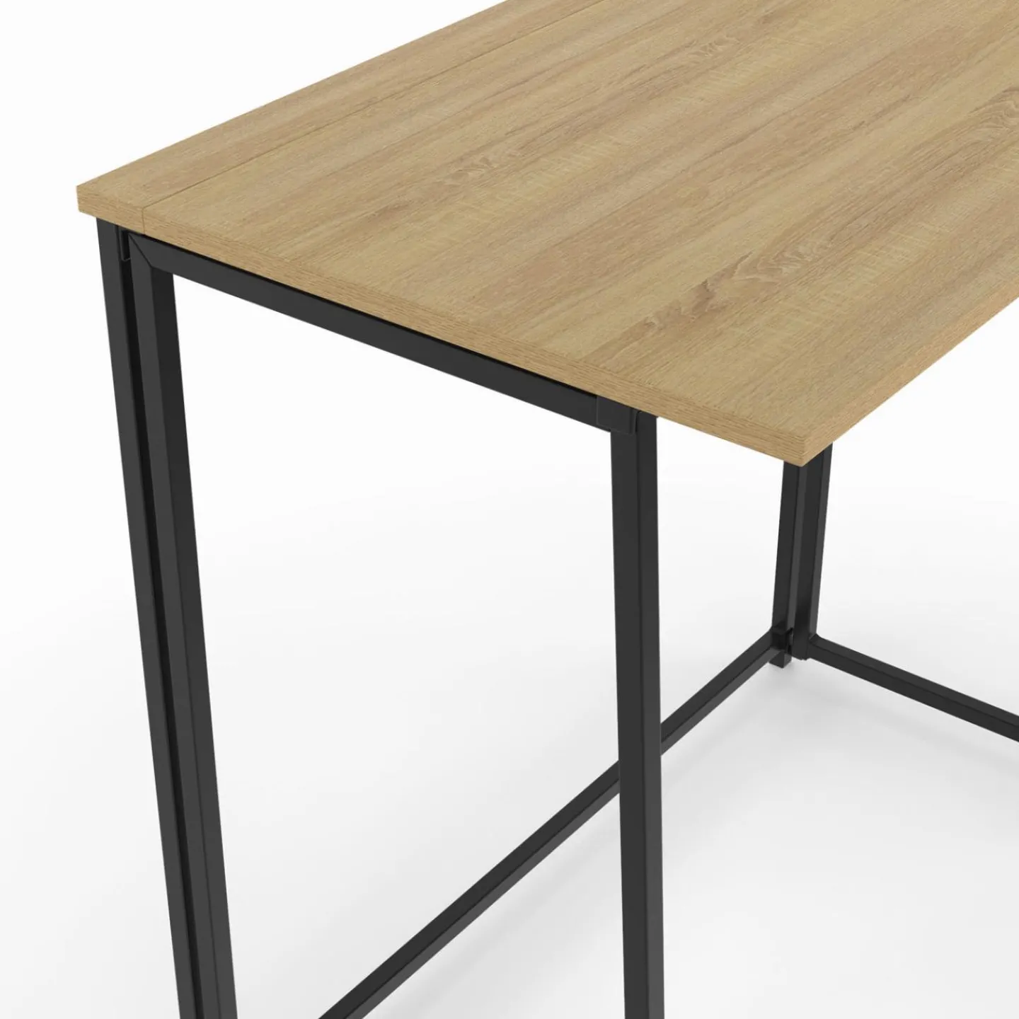 Bureau pliable industriel bois et métal*IDMarket Sale