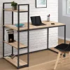 Bureau style industriel en métal et bois*IDMarket Discount