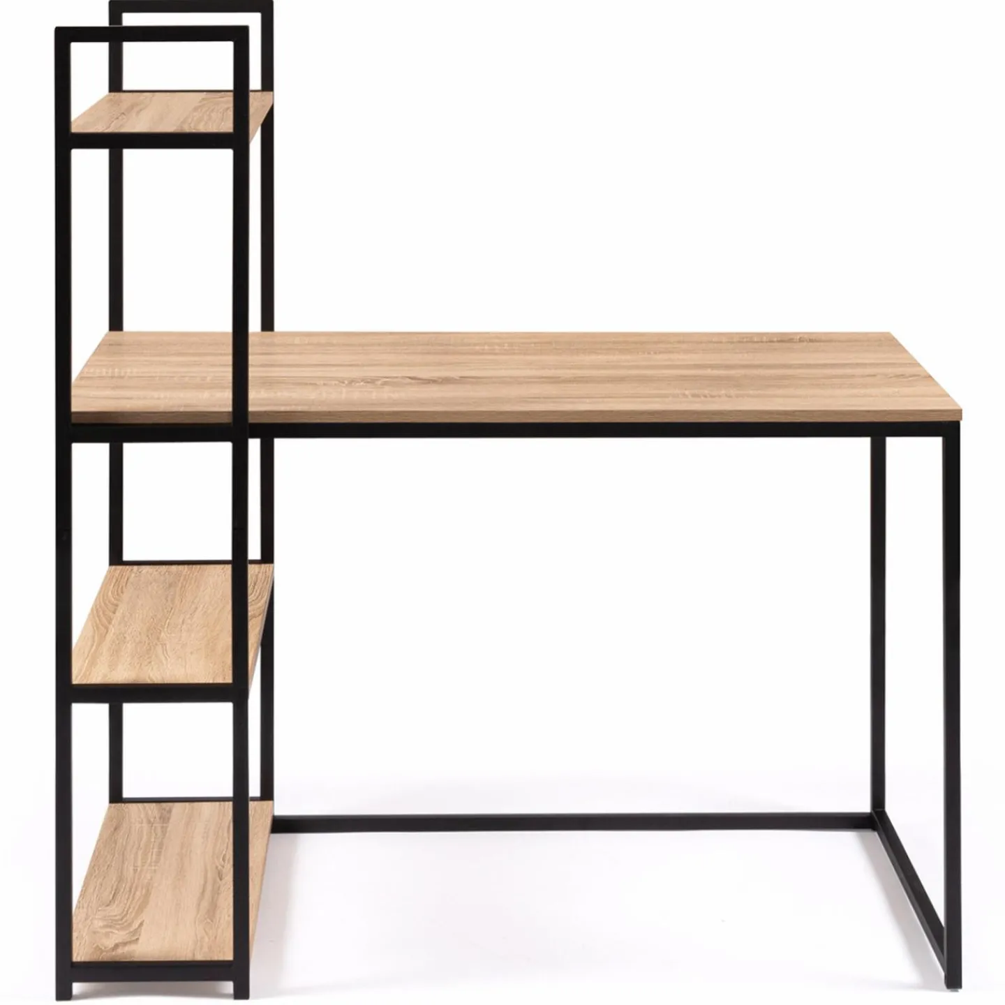 Bureau style industriel en métal et bois*IDMarket Discount