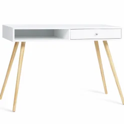 Bureau style scandinave bois blanc*IDMarket Best