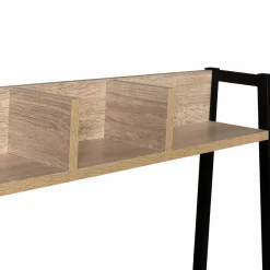 Bureau étagère droit design industriel bois et métal*IDMarket New