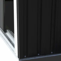 Cabanon de jardin en métal toit plat 1,3m²*IDMarket