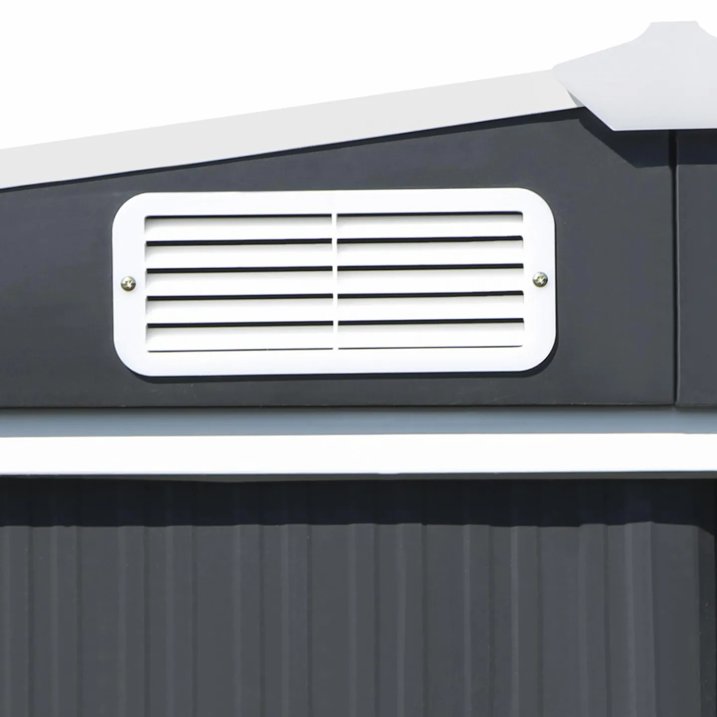 Cabanon de jardin en métal 5,3m² gris*IDMarket