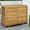 Cache climatiseur extérieur en bois naturel 95 x 50 x 80 cm*IDMarket Outlet