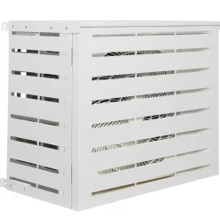 Cache climatiseur métal blanc*IDMarket