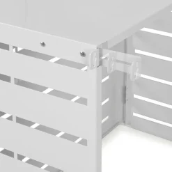 Cache climatiseur métal blanc*IDMarket