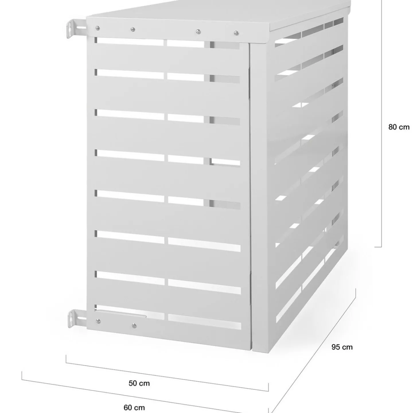 Cache climatiseur métal blanc*IDMarket